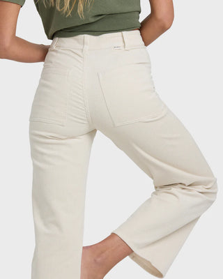 Free Fall High Waist Cord Pants // White Cap // Billabong