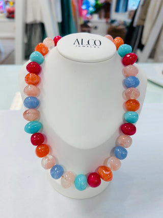 Colorful Chunky Beaded Necklace