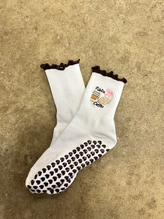 Pilates & Coffee Grip Socks