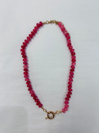 Pink Stone Mix Necklace