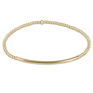 Classic Gold 2mm Bead Bracelet - Bliss Bar Gold // Enewton