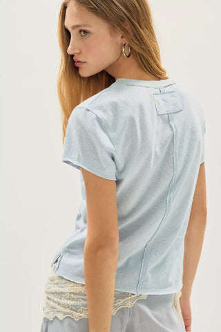 Free People Nova Tee Graphic - Strawberry Combo