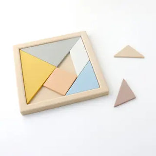 Silicone Tangram Puzzle Board - Shape and Logic Toy