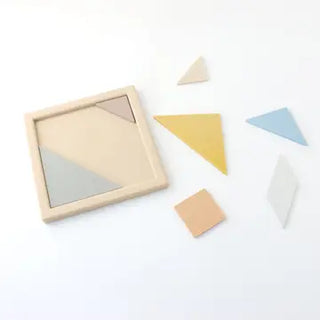 Silicone Tangram Puzzle Board - Shape and Logic Toy