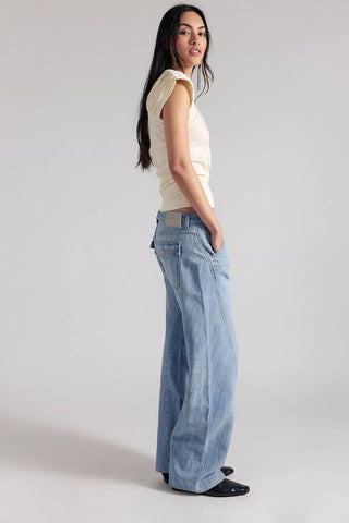 We The Free Highland Low Rise Bowed Jean - Art School // Free People