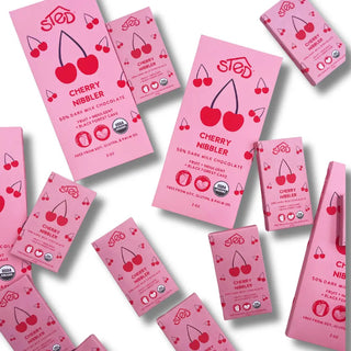 Mini Cherry Nibbler Chocolate Bar // Sted Foods