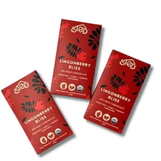 Mini Ligonberry Bliss Chocolate Bar // Sted Foods