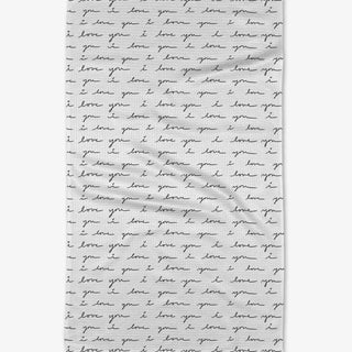 Geometry Tea Towel - List of Love