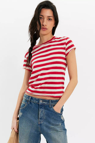 We The Free Nora Stripped Tee - Red Combo // Free People
