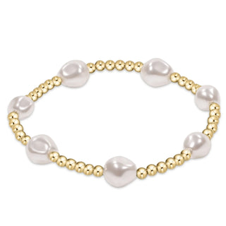 Admire Pearl 3mm Gold Bracelet // Enewton