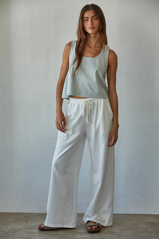 Onset Wide Leg Pants - Off White