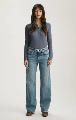 Taylor Mid Brushed Straight Leg Jean - Classic Blue // Mavi