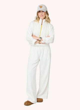 Weekend Palazzo Sweatpant - Cream // Kerri Rosenthal