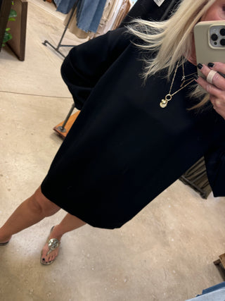 Celine Black Crewneck Dress