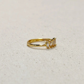 18k Gold Filled Marquise Cz Ring