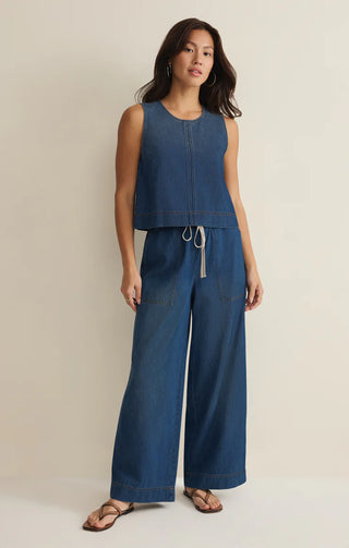 Daycation Denim Utility Pant - Deep Water // Z Supply