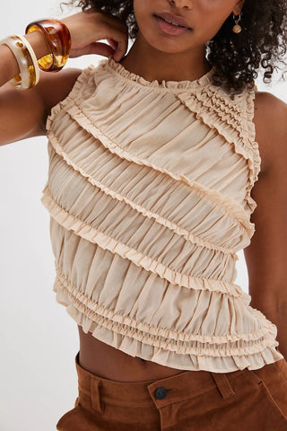 Pink Sands Smocked Top - Pink Sand // Free People