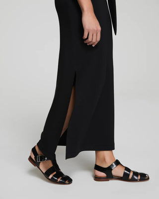 AirEssentials® Tie-Waist Maxi Dress - Very Black // Spanx