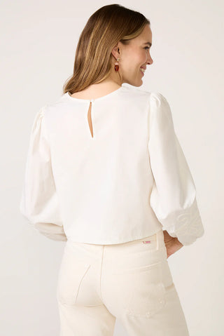 Tatiana Poplin Top - White // Z Supply