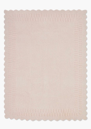 CozyChic® Cotton Seashell Texture Stoller Blanket - Pink // Barefoot Dreams