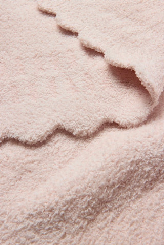 CozyChic® Cotton Seashell Texture Stoller Blanket - Pink // Barefoot Dreams