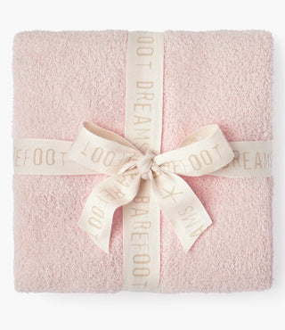 CozyChic® Cotton Seashell Texture Stoller Blanket - Pink // Barefoot Dreams