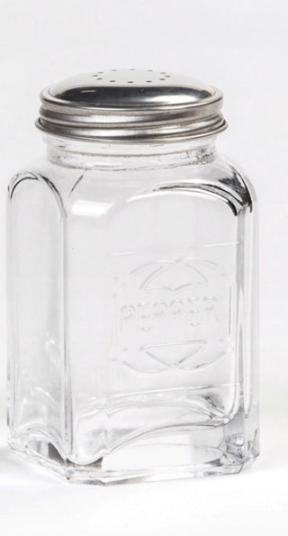 Retro Glass Pepper Shaker