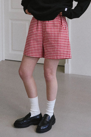 City Shorts - Red Gingham // Le Bon Shoppe