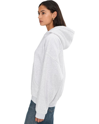 Free People Final Call Hoodie - White Heather Grey