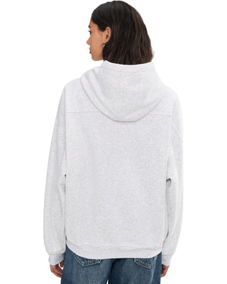 Free People Final Call Hoodie - White Heather Grey