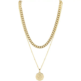 Edina Coin Necklace - Gold // Sahira