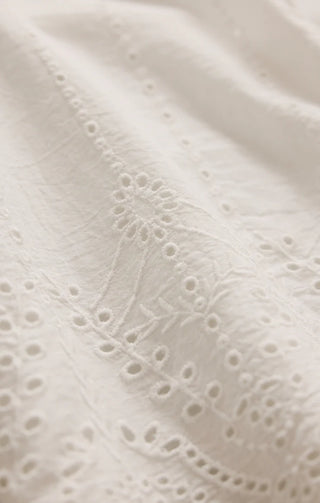 Oceanside Embroidered Top - White // Z Supply