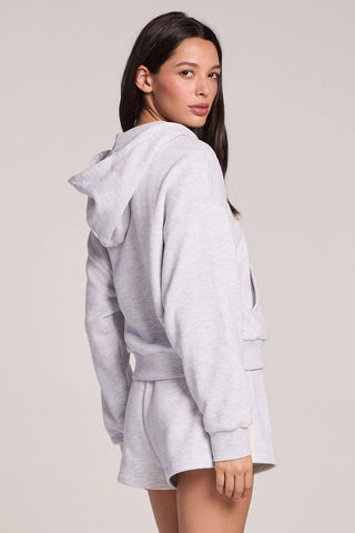 Contrast Strappings Zip-Up - Light Heather Grey // Chaser