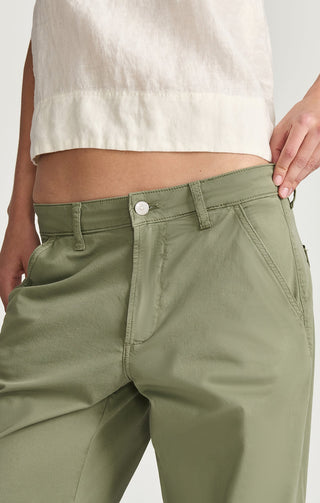 Mavi Nica Chino High Rise Barrel Pants - Sea Spray Summer