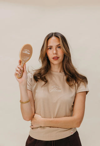Kaxi Mom Hair Brush + Midi Claw Clip Set