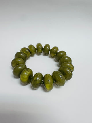 Resin Rondelle Beaded Bracelet