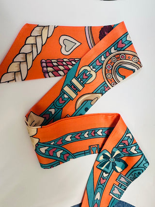 Twilly Satin Scarf - Multiple Patterns