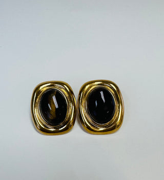 Gold Tiger Eye Studs