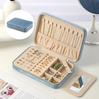 Velvet Jewelry Organizer Box