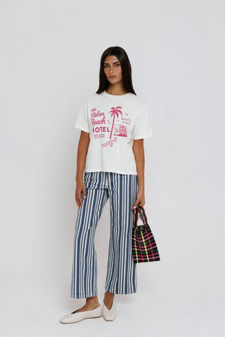 Palm Beach Hotel Everday Tee - Off White // Sunny Somewhere