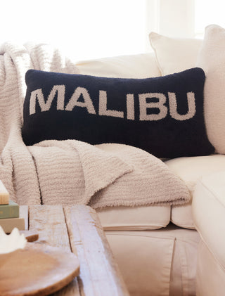 CozyChic Malibu Lumbar Pillow - Black/Dove Gray // Barefoot Dreams