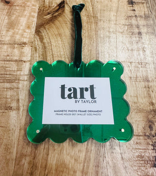 Green Chrome Frame Ornament - Tart By Taylor
