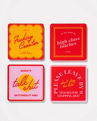 Snarky Red Coaster // Tart By Taylor