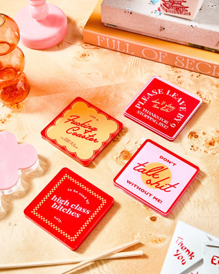 Snarky Red Coaster // Tart By Taylor