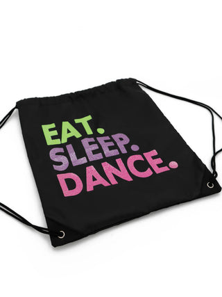 Eat Sleep Dance Drawstring Bag