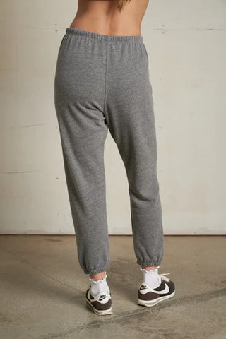 Johnny French Terry Sweatpant - Dark Heather Grey // Perfect White Tee