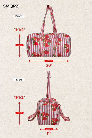 Olive Multi - Front Pocket Quilted Adjustable Strap Bag