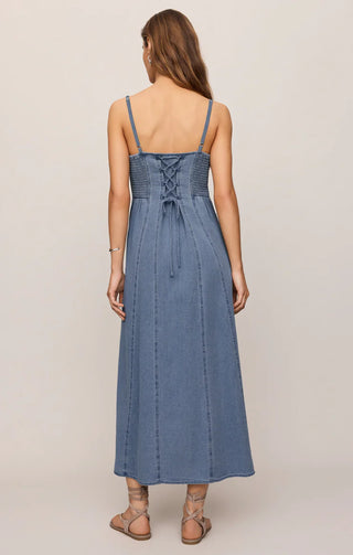 Leonora Denim Midi Dress - Classic Indigo // Z Supplyz