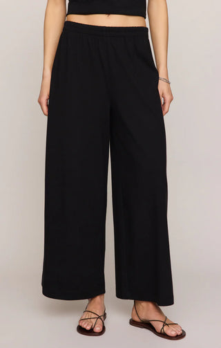 Scout Jersey Crop Fale Pant - True Black // Z Supply