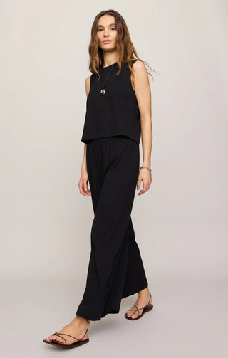Scout Jersey Crop Fale Pant - True Black // Z Supply